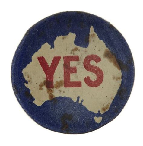 Badge Yes Pro Conscription World War I 1916