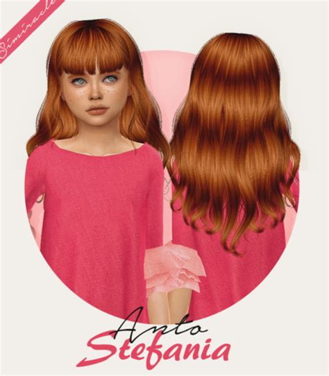 Anto Stefania Hair Kids Version At Simiracle Sims 4 Updates