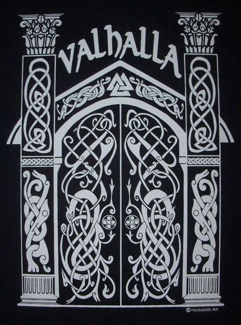 Valhalla Norse Viking Hall Of The Fallen Rune T Shirt Wh Viking