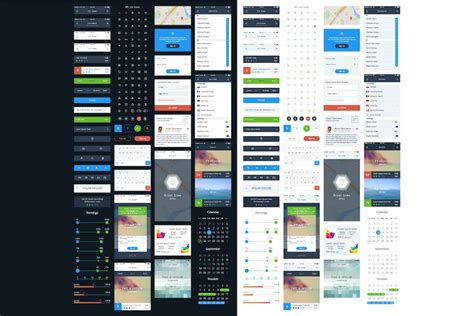 Vector Gui Template Ui Kit Design Template Place