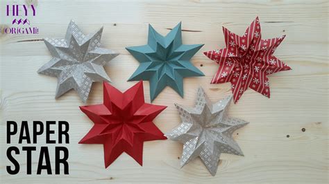 This is a classic 5 pointed origami star that you've probably been drawing your your origami should now look like this. Paper Star-How to make origami-kirigami paper christmas star - YouTube