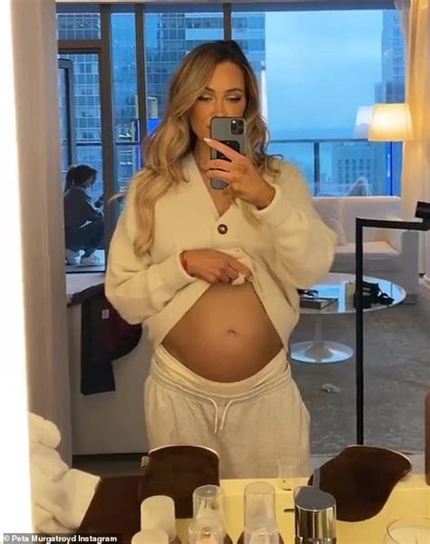 Pregnant Peta Murgatroyd Puts Her Growing Baby Bump On Display In A