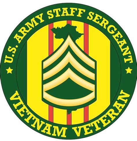Us Army Staff Sergeant Vietnam Veteran Decal Vietnam Veteran Decals