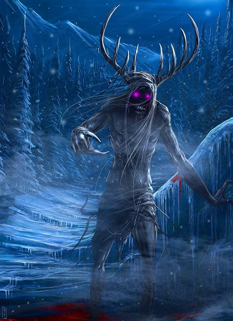 A Wendigo Is A Demonic Half Beast Creature Appearing In The Legends Of