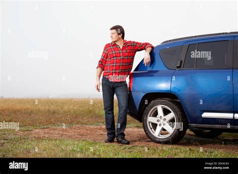 Man Leaning Against A Car Hi Res Stock Photography And Images Alamy