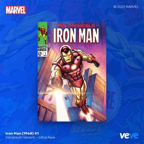 marvel digital comics — iron man 1968 1 veve digital collectibles