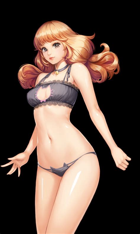 Cat Keyhole Bra Collection Hentai Image