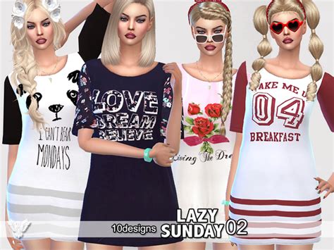 Pzc Lazy Sunday 02 By Pinkzombiecupcakes At Tsr Sims 4 Updates