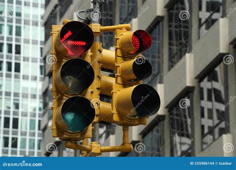 New York City Street Traffic Light Stock Photo Image Of Tourist