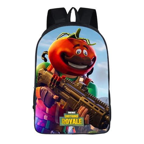 Game Fortnite Tomato Head 34 Cosplay Backpack School Notebook Bag