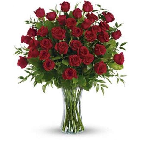 Stunning 3 Dozen Red Rose Arrangement Spring Florist Free Delivery