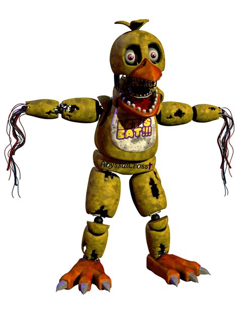 Withered Chica Render By Abyssalcross On Deviantart