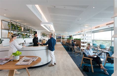 Qantas International Business Lounge Interior Architecture Architectus