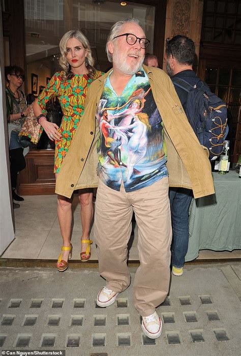Vic Reeves And Wife Nancy Sorrell Catch The Eye In Colourful Attire At