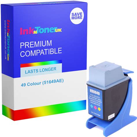 Premium Remanufactured Hp 49 Colour Ink Cartridge 51649ae Hp