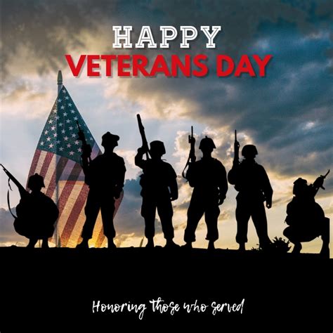 Copy Of Customize This Veterans Day Instagram Post Postermywall