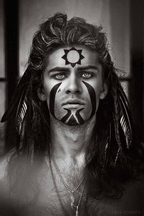 Viking Warrior Tribal Makeup Male Witch Tribal Face Cernunnos Herne