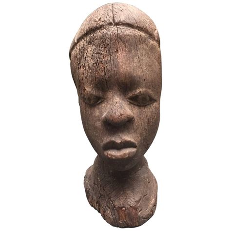 Carved African Wood Sculpture Of A Woman At 1stdibs