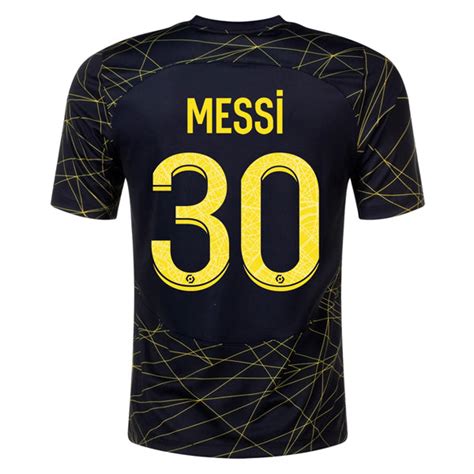 Nike Paris Saint Germain Lionel Messi Fourth Jersey 2223 Blacktour