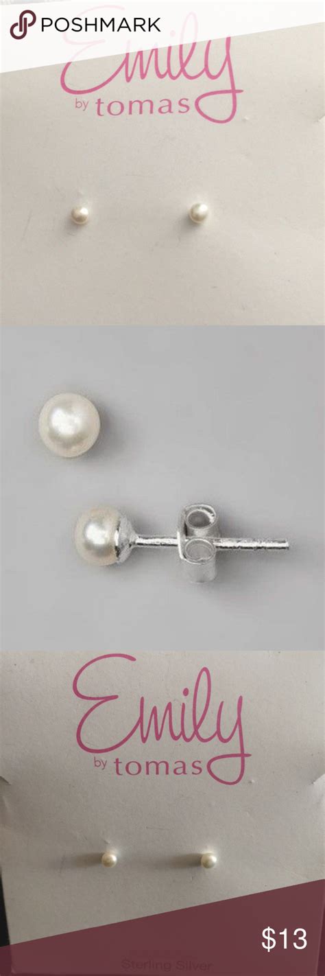 Emily By Tomas Sterling Silver Pearl Earrings Silver Pearl Earrings