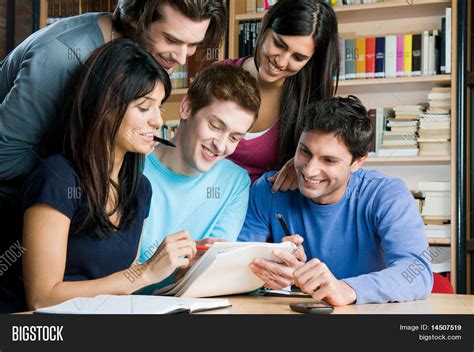 Happy Group Students Image And Photo Free Trial Bigstock