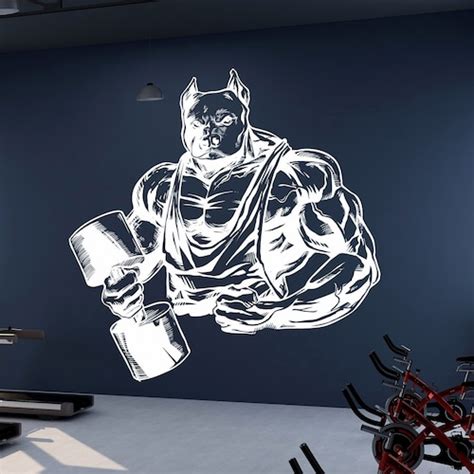 Gym Wall Decal Gym Wall Decor Sport Motivation Workout Wall Etsy