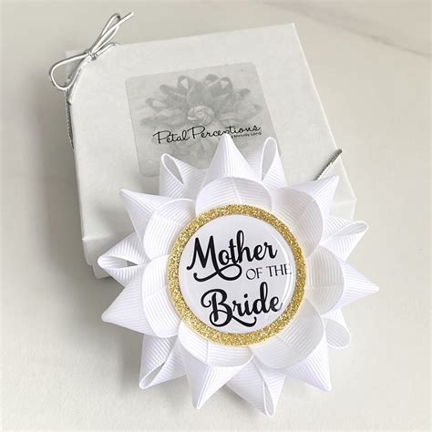 Mother Of The Bride Pin Mother Of The Bride Corsage Bridal Etsy