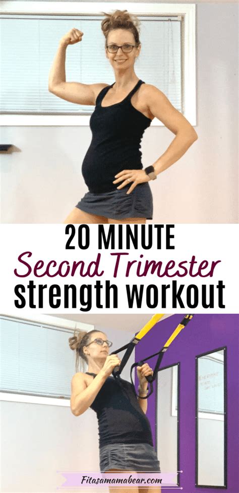 2nd Trimester 20 Minute Pregnancy Workout For Strength