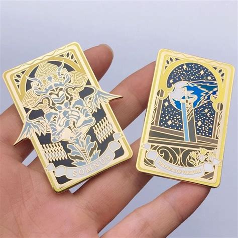 Final Fantasy Tarot Card Enamel Pins By Sano Eli Enamel Pin Previews