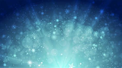 Blue Shiny Sparkling Motion Graphic Design With Stars Video Animation