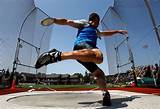 The discus throw, also known as disc throw, is a track and field event in which an athlete throws a heavy disc—called a discus—in an attempt to mark a farther distance than their competitors. The 25+ best Discus throw ideas on Pinterest | Shot put ...