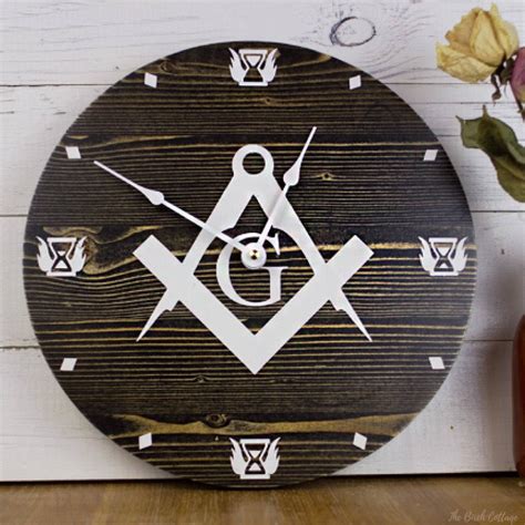 Introducing Our New Masonic Square And Compass Wall Clock The Birch