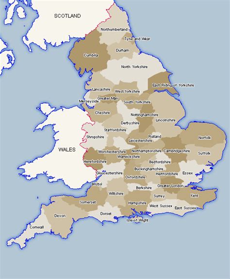 Map Of England Counties Uk County Maps
