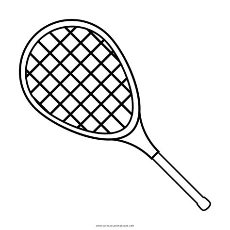 Racket Coloring Page Ultra Coloring Pages