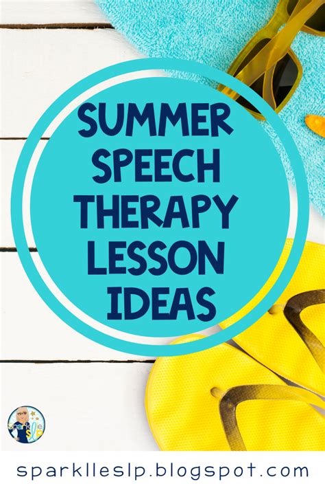 Summer Themes Speech Therapy Lesson Plan Ideas Sparklle Slp