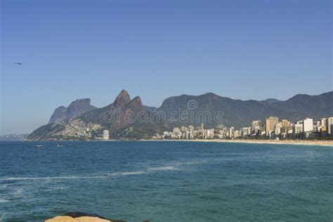 Amazing View Of Ipanema Beach Rio De Janeiro Brazil Stock Photo