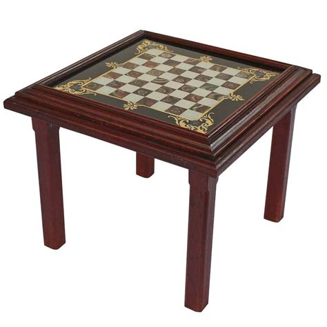 Marble Top Specimen Chess Table At 1stdibs