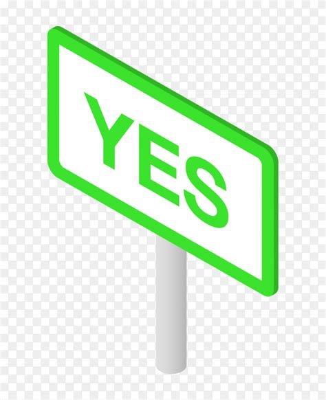 Yes Sign On White Stick On Transparent Background Png Similar Png