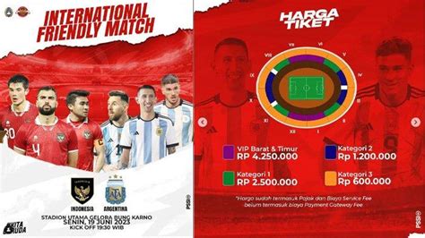 Daftar Harga Tiket Timnas Indonesia Vs Argentina Link Rp 600