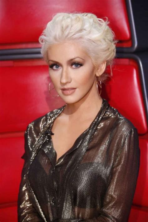 Christina Aguilera At The Voice Season Live Show Celebsla