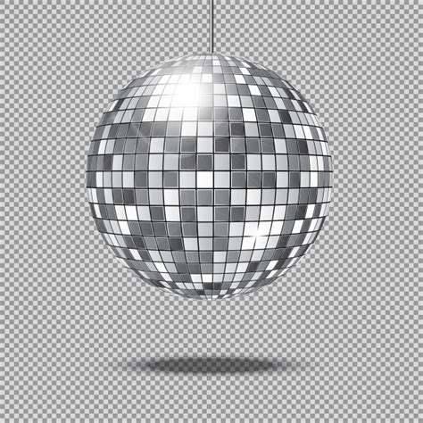 Premium Vector Mirror Glitter Disco Ball Vector Illustration