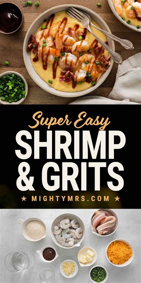 Barbecue Shrimp And Grits Mighty Mrs Super Easy Recipes Recipe