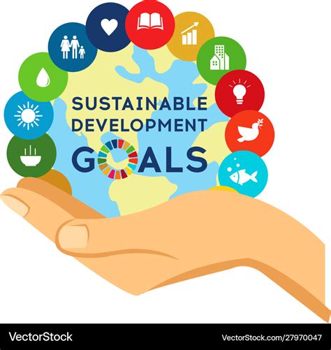 Sustainable Development Global Goals Corporate Vector Image