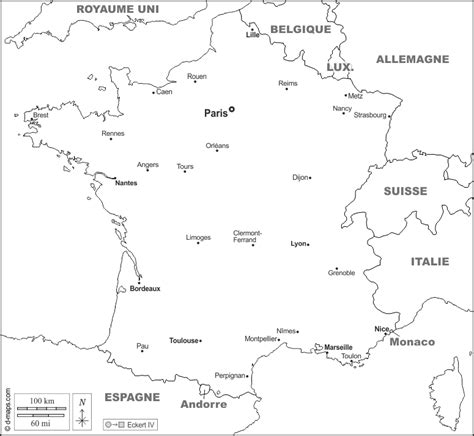 Which is the correct outline map of france? France free map, free blank map, free outline map, free ...