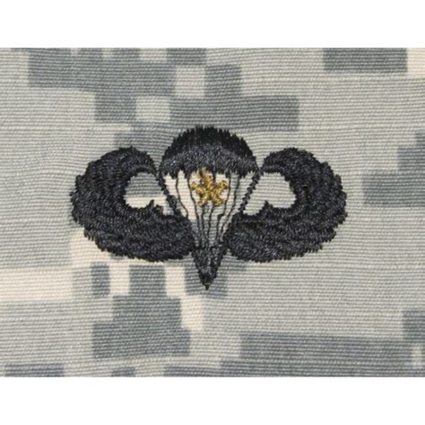 Army Badge Combat Parachutist 1st Award Large Sew On Pattern Acu 2