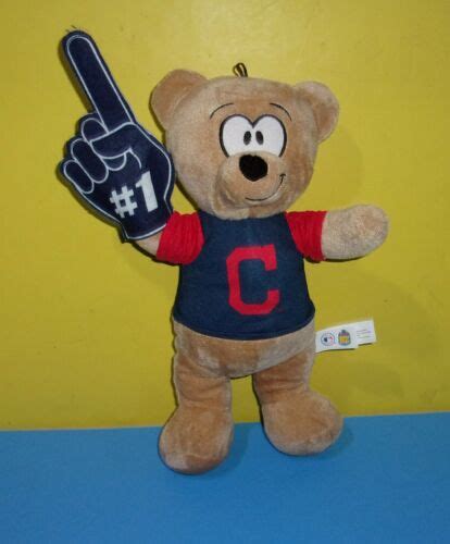 14 Cleveland Indians Teddy Bear Plush Baseball 1 Fan Glove C Logo Ebay