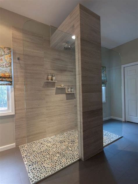 It's a universal design element that offers 24 Top Doorless Shower Design for Small Bathroom Ideas ...