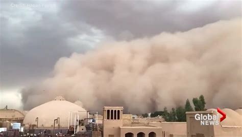 Massive Sandstorm Turns Daylight Into Darkness As It Sweeps Through