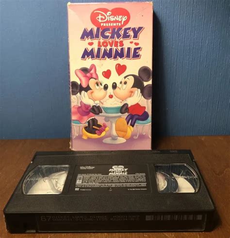 Vintage Walt Disney Movie Tape Mickey Loves Minnie Vhs 1996 90s Complete 2 69 Picclick