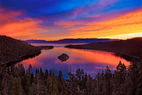 Emerald Bay Sunrise Scenic Photos Emerald Bay Lake Tahoe Beautiful